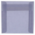 JAM Paper 5.5 x 5.5 Square Envelopes, Wisteria Purple Translucent Vellum, 100 Pack (PACV504g)-Wisteria purple