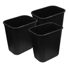Johnny Vac Office Garbage Bin - Grey - 3 Pack-Capacity: 6 Litres