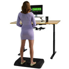 Uncaged Ergonomics ASM-B Active Standing, Anti-Fatigue Mat for Desk Risers & Standing Desks, Black-Dimensions: 32" x 19.75" x 3.5"
