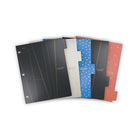 Five Star Style 5-Tab Poly Dividers - 11" x 9-3/8" - Assorted Patterns-5-tab dividers