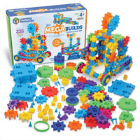 Learning Resources Gears! Gears! Gears! Mega Makers - Multicolor-Build your own engineering creations with this 235-piece STEM building set!