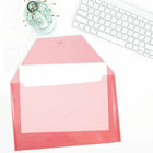 JAM Paper Plastic Envelopes with Snap Closure - Legal Booklet - 9.75" x 14.5" - Red - 12 Pack -Quantity: 12 per pack