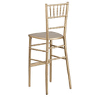 Flash Furniture HERCULES Series Gold Wood Chiavari Barstool-Back Width: 12-14.5"