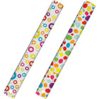 Merangue 12"/30cm Clear Ruler with Design - 12 Pack-Patterned