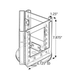 Azar Displays 8.38" x 6" Bi-Fold 3-Pocket Revolving Modular Crystal Styrene Brochure Holder (252318)-3-pocket tri-fold size holder