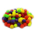 Charles Leonard Creative Arts Pom-Poms Furry Balls, Hot Colour, 1/2", 1500 Pack (CHL69116)-Pom-poms furry balls are perfect for making dolls and ornaments