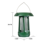 Bite Shield Solar-Powered Zapper Flying Insect Killer-On-off switch prevents wasted power