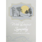 Rosedale 5-1/2" x 8" Masculine Sympathy Greeting Cards And Envelopes, 6 Pack (19936)-Printed on premium uncoated card stock