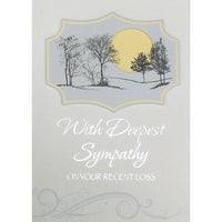 Rosedale 5-1/2" x 8" Masculine Sympathy Greeting Cards And Envelopes, 6 Pack (19936)-Printed on premium uncoated card stock