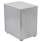Flash Furniture Modern 3-Drawer Legal/Letter Locking Mobile Filing Cabinet - Grey-Pencil tray holds writing utensils and small office supplies