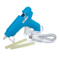 Time 4 Crafts 40-W Glue Gun, 6.75 inches, Blue, 12 Pieces-Packaging: includes a hot 10-watt glue gun and 2 glue sticks