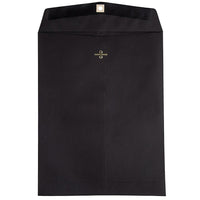 JAM Paper 10 x 13 Open End Catalog Envelopes with Clasp Closure, Black, 100 Pack (87501)-Black