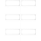 St. James Embassy Place Cards - 1-3/4 x 4-1/4" - Laser/Inkjet Printable - White - Silver Foil - 60 Pack-Free downloadable templates from www.first-base.com