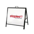Futech Aframe008 Metal A-Frame, 30"W x 24"H insert size, Black-Frame size: 30"W x 24"H, 
Total height including handle: 28"H
