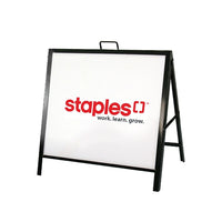 Futech Aframe008 Metal A-Frame, 30"W x 24"H insert size, Black-Frame size: 30"W x 24"H, 
Total height including handle: 28"H