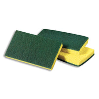 Scotch-Brite Medium Duty Scrubbing Sponge - Yellow-Dual-action cleaning sponge
