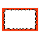 Blank Show Card, Red Boarder, 5.5" H x 7" H, 100 Pack-Card stock