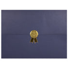St. James Document/Certificate Holders - Gold Award Seal with Gold Ribbon - Navy Blue - 5 Pack-Add ceremony, elegance and sincerity to the act of giving recognition