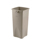 Rubbermaid Untouchable Waste - Beige - 87 1/10L - 16.5" L x 15.5" W x 30.9" H-30.9"H x 15.5"W x 16.5"L