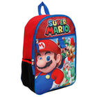 Bioworld 5-Piece Backpack Set - 16" H x 12" W - Nintendo Super Mario Bros Mushroom-Design: This Super Mario Bros Backpack set features a multi character collage with Mario as the main focus & a rubber molded Mystery Block keychain!