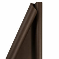 JAM Paper Gift Wrap - Matte Wrapping Paper - 25 sq. ft. - Matte Chocolate Brown-Color: Chocolate Brown Matte