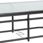 Flash Furniture 31.5" x 55" Rectangular Tempered Glass Metal Table-Clear Tempered Glass Surface