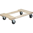 Kleton Hardwood Dolly, Polyolefin Wheels, 1000 Lbs. Capacity, 18" W x 30" D x 7" H-Capacity: 1000 lbs.