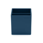 Poppin Pen Cup - Slate Blue-Lacquer-like finish coordinates perfectly with Poppin Medium Accessory Tray and Letter Trays, fits with Bits and Bobs Tray