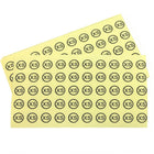 Wamaco Size Dots Sticker, Round, XS, Clear, 3000 Pack-Label Clothing Size