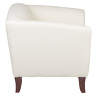 Flash Furniture HERCULES Imperial Series Leather Chair - White-White LeatherSoft Upholstery