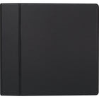 Staples Heavy-Duty Binder with D-Rings - 4" - Black-Back-mounted rings allow pages to lie flat