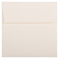 JAM Paper 6 x 6 Square Envelopes, Strathmore Natural White Wove, 1000 Pack (191278B)-Natural white