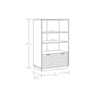 Sauder 434924 Morgan Main Bookcase - White-10