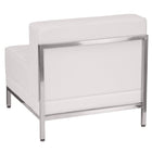 Flash Furniture HERCULES Imagination Series Contemporary Melrose Leather Middle Chair - White-Contemporary Style