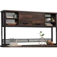 Sauder - 430077 Briarbrook Large Hutch - Barrel Oak-Hutch