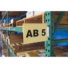 Aigner Index Slip 'N Stik Warehouse Aisle Sign Kits, 11" x 8-1/2", Plastic - 2 Pack-Display Type Bolt-On