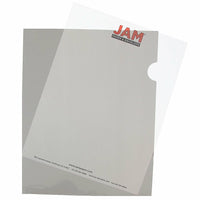 JAM Paper Plastic Sleeves, 9 x 11.5, Smoke Grey 120 Pack (2226316990B)-Smoke