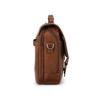 Samsonite Classic Leather Flapoverover 15.6", Cognac-12" x 16" x 5"