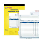 Staples Bilingual Sales Order Form - 50 Duplicates - Carbonless and Staple Bound - 5" x 8"-For recording and formalizing sales transactions for accurate record keeping