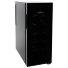 Koolatron 12 Bottle Wine Cooler, 1 cu. ft. (28L) Freestanding Thermoelectric Wine Fridge - Black-Elegant compact design