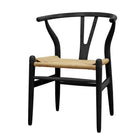 Nicer Furniture Wegner Wishbone Chair - Black - 2 Pack-Modern design of Mid century.