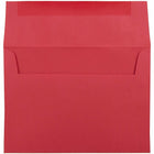 JAM Paper A7 Invitation Envelopes, 5.25 x 7.25, Brite Hue Red Recycled, 250 Pack (15945H)-Blank interior for personalized message