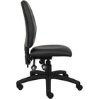 Nicer Furniture Ergonomic Polyurethane Task Chair – Black-Back, seat, and arm adjustment capabilities for your tailored seating