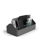 Poppin Organizer Caddy - Dark Grey-Includes 12 compartments of various sizes (7 on one side, 5 on the other)