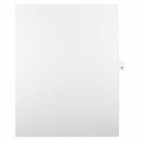 Mark Maker Legal Exhibit Index Tab White Single Tabs, 1/25th Cut, Letter Size, No Holes, Number 12, 25 Pack-White Single Tabs, 1/25th Cut