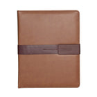 Roots Brandy Combo Slim Snap Padfolio with Magnetic tab-Slim and easy to carry