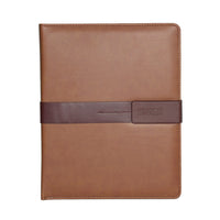 Roots Brandy Combo Slim Snap Padfolio with Magnetic tab-Slim and easy to carry