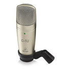 Behringer C-1U, USB Studio Condenser Microphone-The cardioid polar pattern minimizes off-axis noise and feedback.
