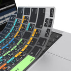 JCPal VerSkin Avid Media Composer Shortcuts Keyboard Protector for MacBook Pro 14"/16"(2021/2023),MacBook Air 13"/15"(2022/2023/2024)-Made from semi-transparent black silicone material