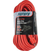 Aurora Tools Outdoor Vinyl Triple Tap Extension Cords, Heavy-Duty, 50'-Designed for industrial and contractor use